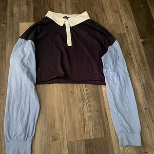 Blue and dark blue shirt